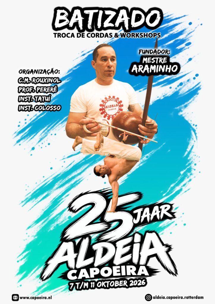 25 jaar Aldeia Capoeira - inschrijven voor batizado